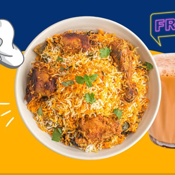 2 Briyani Chicken with Sirap Ais