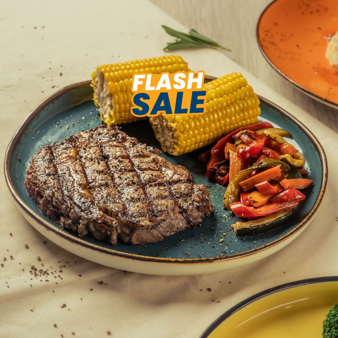 ⚡2 sets Steak(200g) with drink