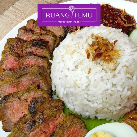 2 Nasi Lemak Sirloin with Teh Tarik