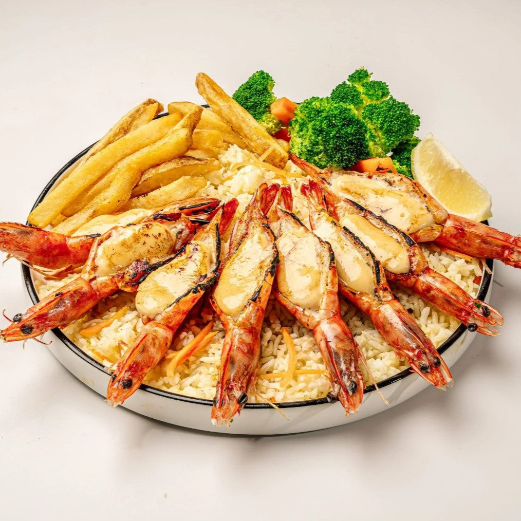 Single platters with drink