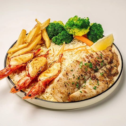 Single platters with drink