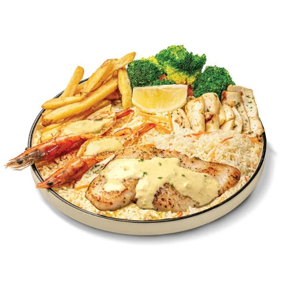 Single platters with drink