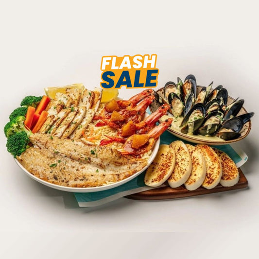 ⚡Sharing platters with 2 drinks
