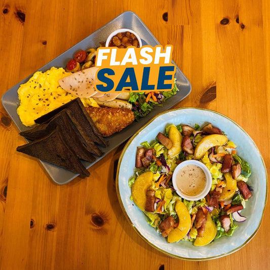 ⚡Biggie Breakfast & Smoked Duck Salad combo