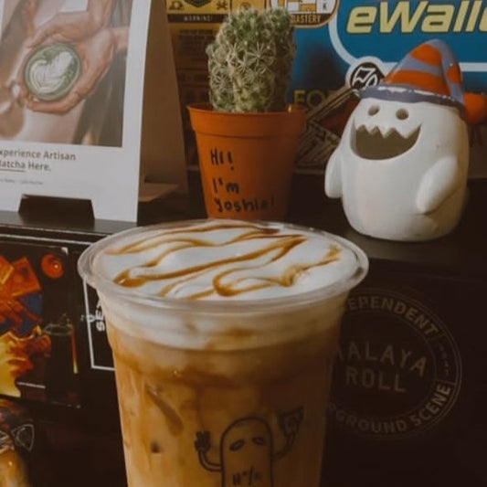 1 cup of Creamy Weepi Latte/Caramel Macchiato from Hantwo Coffee
